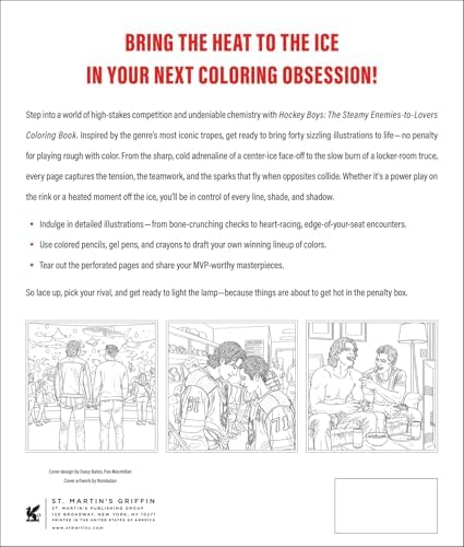 Hockey Boys: The Steamy Enemies-to-Lovers Coloring Book by Rombutan