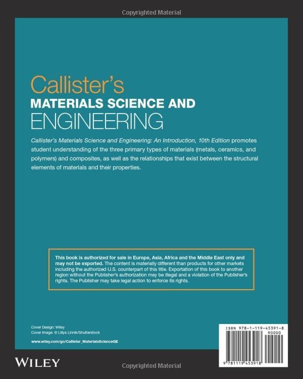 Callister's Materials Science and Engineering, Global Edition by William D. Callister Jr.