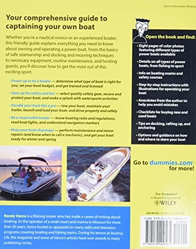 Power Boating for Dummies (For Dummies Series) by Randy Vance
