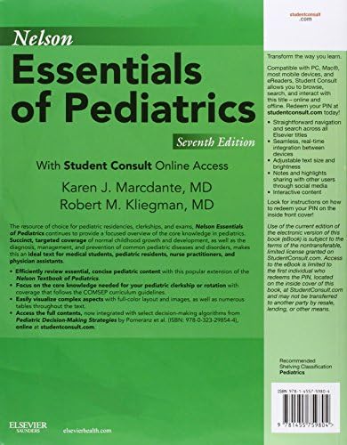 Nelson Essentials of Pediatrics: With STUDENT CONSULT Online Access by Karen Marcdante MD