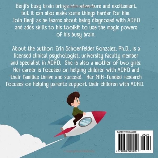 Benji's Busy Brain: My ADHD Toolkit Books by Erin Schoenfelder Gonzalez