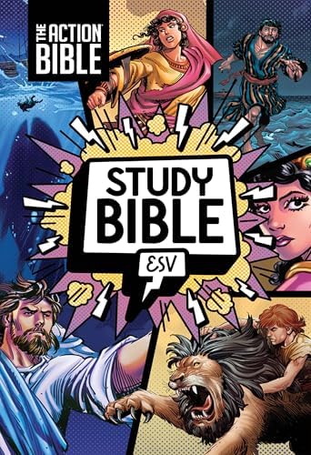 The Action Bible Study Bible ESV, Hardcover, Full Color (Action Bible Series) by David C Cook
