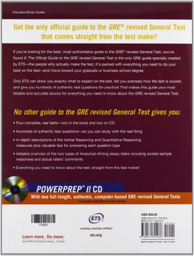 The Official Guide to the GRE Revised General Test, 2nd Edition by Educational Testing Service