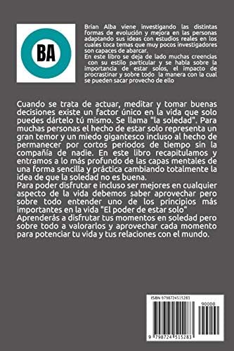 EL PODER DE ESTAR SOLO (Abrazando mi Soledad) (Spanish Edition) by Brian Alba