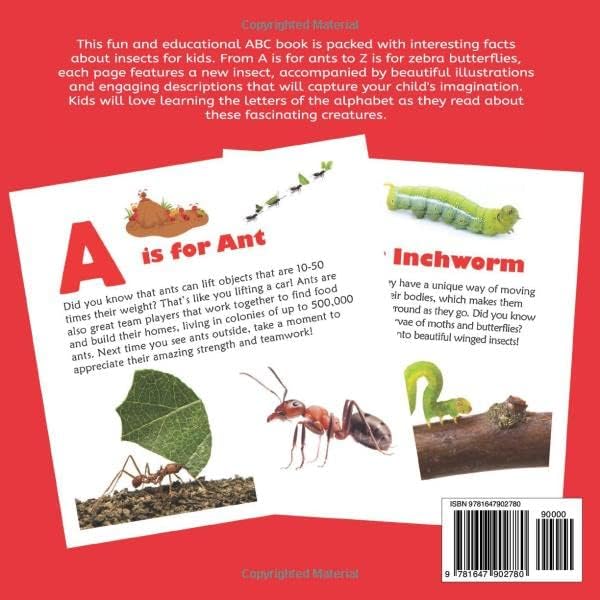 Amazing Bugs A to Z: An ABC Book for Curious Kids with Interesting Facts About Insects by Dylanna Press
