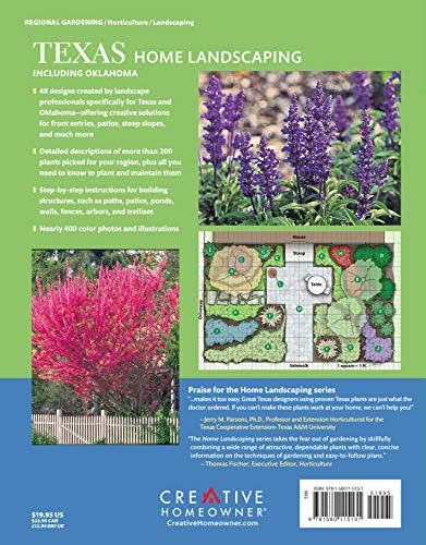 Texas Home Landscaping, 3rd Edition: 48 Landscape Designs, 200+ Plants & Flowers Best Suited to the Region (Creative Homeowner) Gardening Ideas, Plans, and Outdoor DIY Projects for TX and OK by Greg Grant