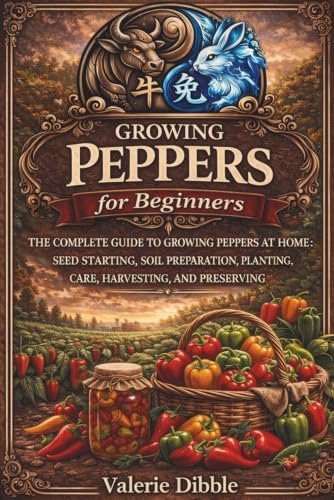 Growing Peppers for Beginners: THE COMPLETE GUIDE TO GROWING PEPPERS AT HOME: SEED STARTING, SOIL PREPARATION, PLANTING, CARE, HARVESTING, AND PRESERVING (The Ox n Rabbit Homestead Guide Series) by Valerie Dibble