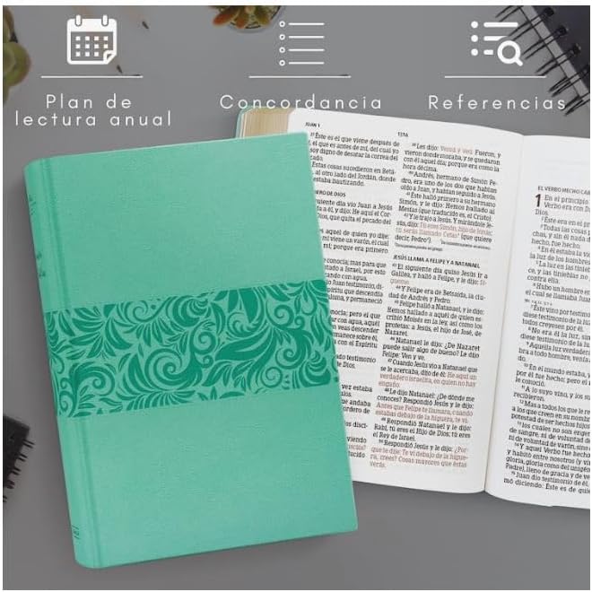 Biblia Reina Valera 1960 para Regalos y Premios. Símil piel, turquesa | RVR 1960 Gift and Award Holy Bible, LeatherTouch, Turquoise (Spanish Edition) by B&H Español Editorial Staff