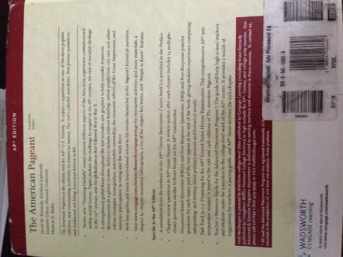 The American Pageant: A History of the American People by David M. Kennedy
