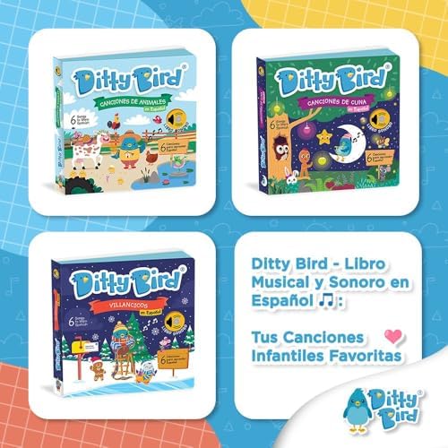 Ditty Bird | Spanish Animal Songs | Interactive Musical Sound book for toddlers 1- 3 | Bilingual Libro sonoro en español La Vaca Lola (Spanish Edition)