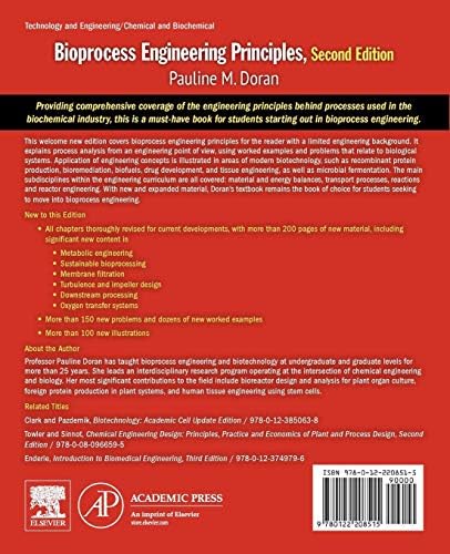 Bioprocess Engineering Principles by Pauline M. Doran Ph.D.