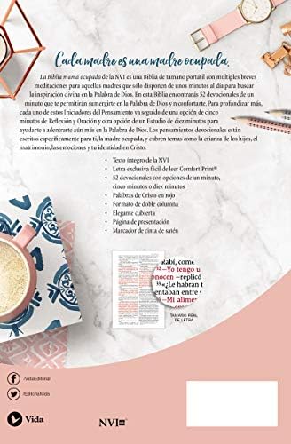 NVI, Biblia de la Mamá Ocupada, Leathersoft, Turquesa, Palabras de Jesús en Rojo, Comfort Print: Inspiración diaria aun cuando solo tienes un minuto (Spanish Edition) by Vida