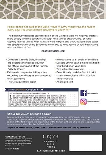 NRSV, Catholic Bible, Journal Edition, Cloth over Board, Blue, Comfort Print: Holy Bible by Catholic Bible Press