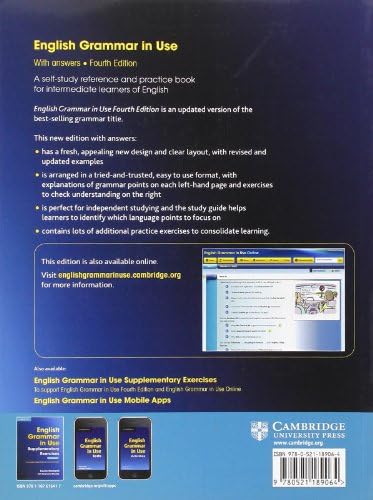 English Grammar in Use: A Self-Study Reference and Practice Book for Intermediate Learners of English - with Answers by Raymond Murphy