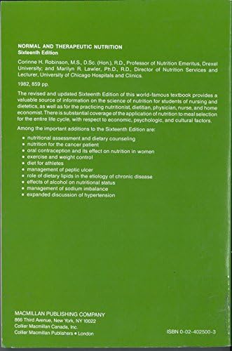 Basic nutrition and diet therapy by Corinne H. Robinson
