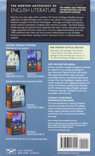 The Norton Anthology of English Literature (Ninth Edition) (Vol. Package 1: Volumes A, B, C) by M. H. Abrams