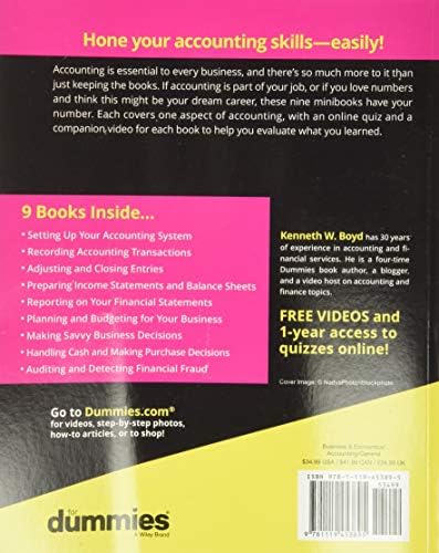 Accounting All-in-One For Dummies, with Online Practice, 2nd Edition (For Dummies (Business & Personal Finance)) by Boyd