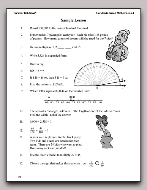 Summer Solutions Standards-Based Mathematics Level 4 by SUMMER SOLUTIONS. MINUTES A DAY - MASTERY FOR A LIFETIME!