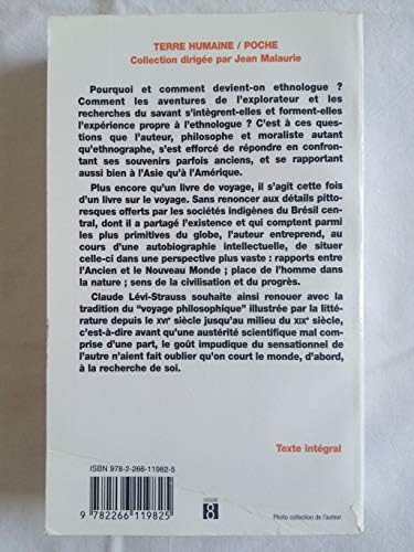 Tristes tropiques, le grand livre de l'ethnologie contemporaine by Claude Lévi-Strauss