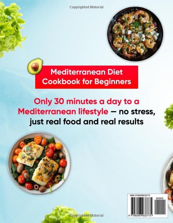 Mediterranean Diet Cookbook for Beginners: 2000 Days of Super Easy, 30-Minute Recipes with a 30-Day Meal Plan to Lose Weight, Boost Energy, and Eat the Mediterranean Way by Patricia Gress