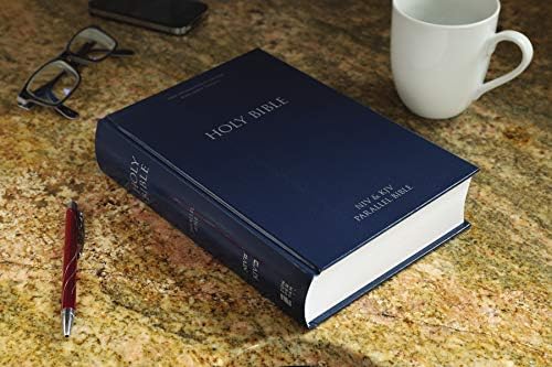 NIV, KJV, Parallel Bible, Large Print, Hardcover: God's Unchanging Word Across the Centuries by Zondervan
