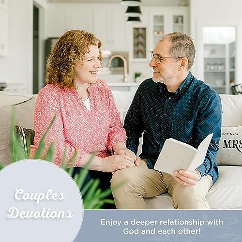 Mr. and Mrs. 366 Devotions for Couples - White Faux Leather Devotional Gift Book for Bride and Groom, Engaged by Joanna Teigen