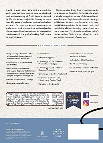 NASB, MacArthur Study Bible, Gray Hardcover, 1995 Text, Comfort Print: Unleashing God's Truth One Verse at a Time (Holy Bible, New American Standard Bible) by Thomas Nelson