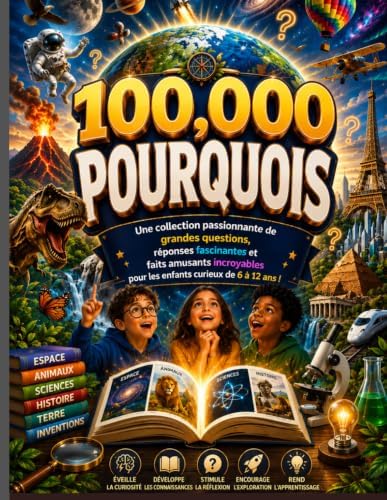 100 000 POURQUOIS (Nouvelle mise à jour): Un recueil passionnant de grandes questions, Des réponses fascinantes et des faits étonnants et amusants ... curieux de 6 à 12 ans ! (French Edition) by ELLIOTT RAYAN