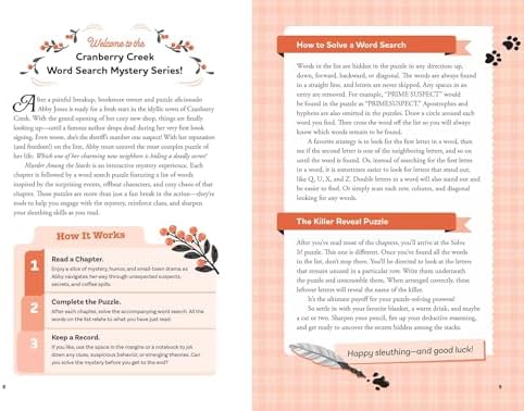 Murder Among the Stacks: Book 1: Solve the Puzzles―and the Plot of a Cozy Bookstore Mystery! (A Cranberry Creek Word Search Mystery) by Rosie A. Point