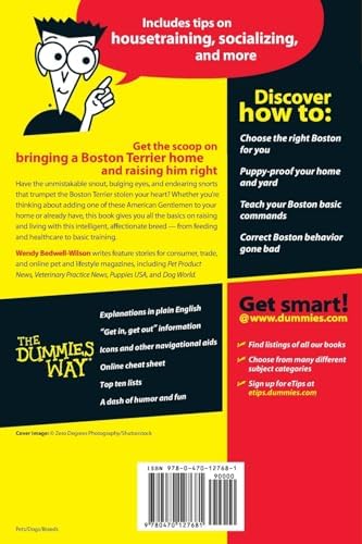 Boston Terriers For Dummies (For Dummies Series) by Wendy Bedwell-Wilson