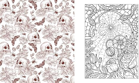 Dark Cottagecore Coloring Book: A Coloring Book to Embrace the Earthy, the Rustic and the Romantic Side of Nature (Chartwell Coloring Books) by Editors of Chartwell Books