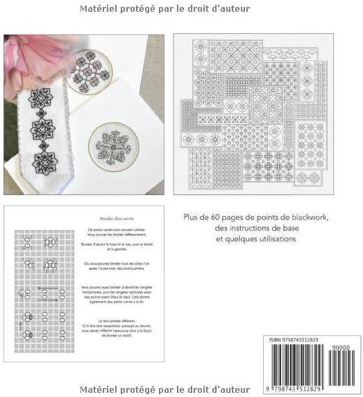 Broderie noire - collection points de blackwork (French Edition) by Edith Bloecher