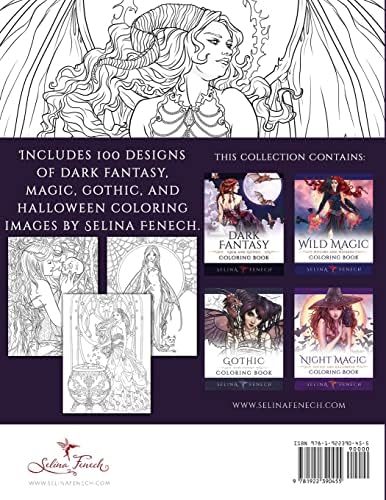 Magic and Dark Fantasy Coloring Collection: 100 Designs by Selina Fenech