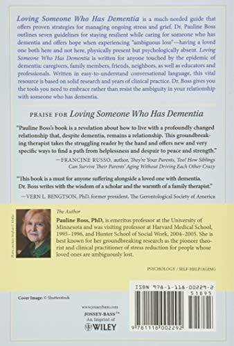 Loving Someone Who Has Dementia: How to Find Hope while Coping with Stress and Grief by Pauline Boss
