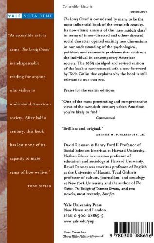 The Lonely Crowd, Revised edition: A Study of the Changing American Character by David Riesman