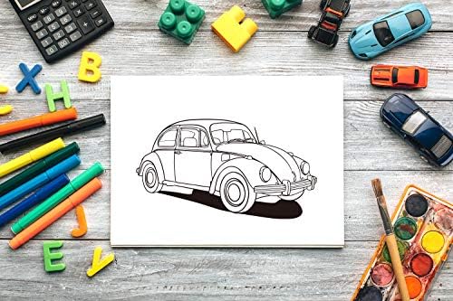 Classic Cars Coloring Book: A Collection of 50 Iconic Classic Cars | Relaxation Coloring Pages for Kids, Adults, Boys, and Car Lovers by Lance Derrick