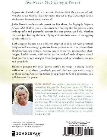 Praying the Scriptures for Your Adult Children: Trusting God with the Ones You Love by Jodie Berndt