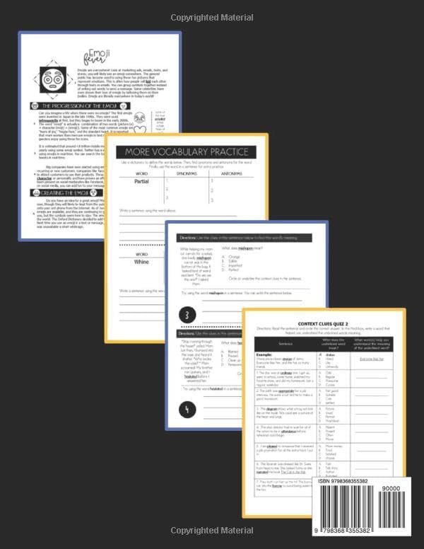 Using Context Clues to Build Vocabulary: 3rd & 4th grade reading comprehension, task cards, and other activities by Marcy Christine Fair