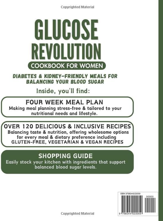 Glucose Revolution Cookbook for Women: Heart-Healthy, Anti-Spike Recipes and Hacks for Balancing Blood Sugar with 28-Day Meal Plan for Cutting Cravings, Restoring Energy, and Feeling Amazing by Alina Cobb