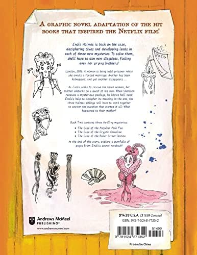 Enola Holmes: The Graphic Novels: The Case of the Peculiar Pink Fan, The Case of the Cryptic Crinoline, and The Case of Baker Street Station (Volume 2) by Serena Blasco