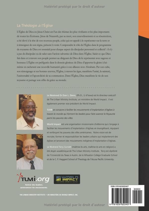 Théologie de l’Église, Cahier d'exercices de L'étudiant: Capstone Module 3, French Student Workbook (French Edition) by Dr. Don L. Davis