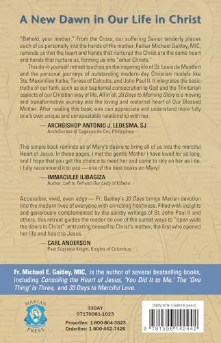 33 Days to Morning Glory: A Do-It-Yourself Retreat In Preparation for Marian Consecration by Fr Michael E Gaitley