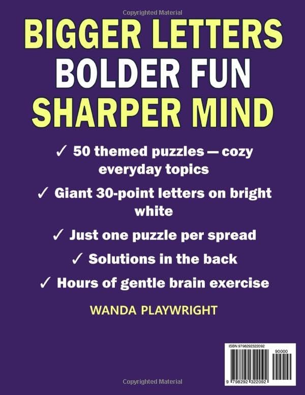 Jumbo Print Easy to Read Word Search for Seniors: Volume 5 Bible Edition: 30 Point Large-Print Puzzles for Low-Vision & Visually Impaired Readers (Jumbo Print Easy to Read Word Search Puzzles) by Wanda Playwright
