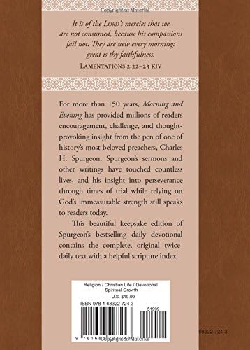 Morning and Evening: The Classic Daily Devotional by C. H. Spurgeon