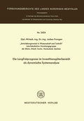 Die Langfristprognose im Investitionsgüterbereich als dynamische Systemanalyse (Fachgruppe Textilforschung) (German Edition) by Jochen Frangen