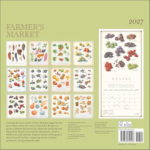 Farmer's Market 2027 Wall Calendar by John Burgoyne