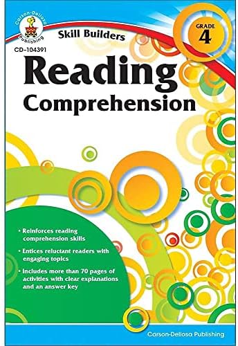 Carson Dellosa | Skill Builders Reading Comprehension Workbook | 4th Grade, 80pgs by Carson Dellosa Education
