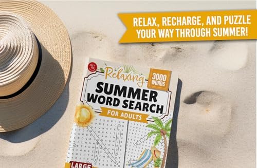 Relaxing Summer Word Search for Adults: Large Print Word Puzzles for Stress Relief and Beachside Relaxation (Word Find Books For Adults) by TG Edition