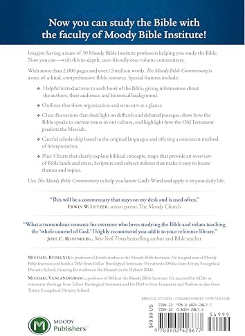The Moody Bible Commentary: A One-volume Commentary on the Whole Bible by the Faculty of Moody Bible Institute by Michael Rydelnik