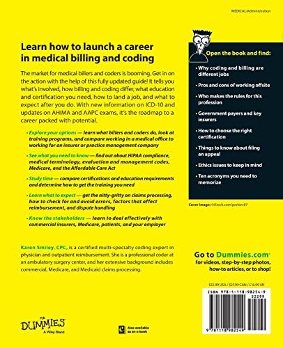 Medical Billing & Coding Fd, 2e (For Dummies (Career/Education)) by Karen Smiley